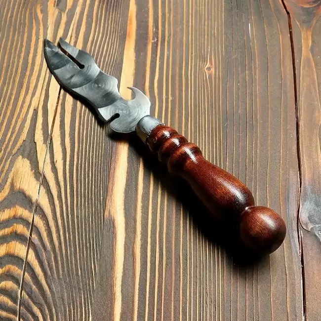 Набор в чехле Блэк (6 шт, двойной шампур, вилка нож)