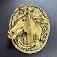 3D панно голова лошади с подковой «На счастье» 25*22см Минск +375447651009