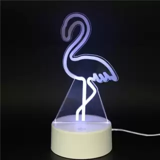 3D светильник «Фламинго» от USB купить в Минске +375447651009