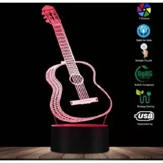 3D светильник «Гитара» от USB, 7 режимов цвета купить в Минске +375447651009