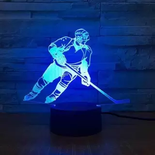 3D светильник «Хоккеист» от USB купить в Минске +375447651009