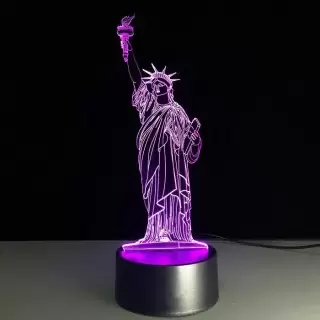 3D светильник «Статуя Свободы» от USB, 7 режимов цвета купить в Минске +375447651009