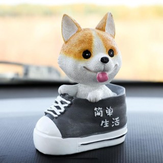 Автоигрушка на панель «Собачка корги» с качающейся головой купить