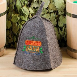 Банный набор «Директор бани» шапка, варежка купить в Минске +375447651009