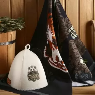 Банный набор «Царь» шапка и полотенце купить в Минске +375447651009