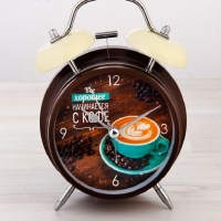 Будильник «Чашечка кофе» d= 11 см купить Минск 