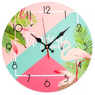 Часы «Розовый фламинго» настенные 29,5 см Минск +375447651009
