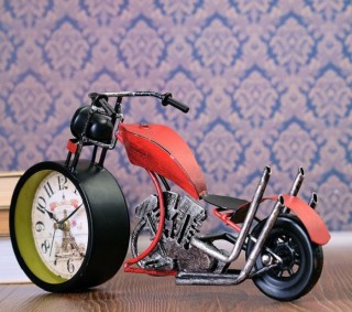 Часы в стиле LOFT «Ретро мотоцикл» купить в Минске +375447651009