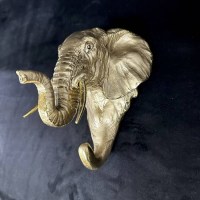 Декоративная настенная вешалка «Голова слона» H-20 см. Минск +375447651009
