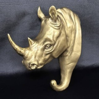 Декоративная настенная вешалка «Голова носорога» H-11 см.  Минск +375447651009