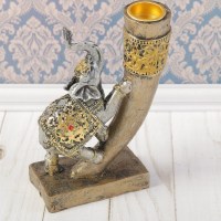Декоративный подсвечник «Слон в золотой попоне» купить в Минске +375447651009