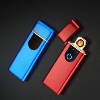 Электронная USB-зажигалка «LIGHTER» красный глянец Минск +375447651009