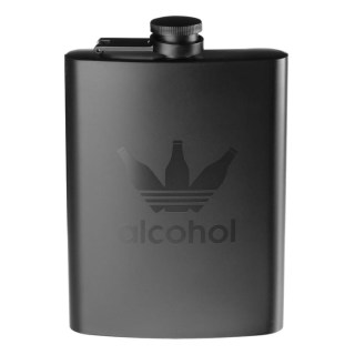 Фляжка подарочная «Alcohol» 240 мл. цвет черный купить