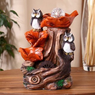 Фонтан декоративный «Две совы» световой  купить