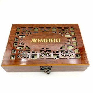 Игра «Домино» в деревянной коробке купить в Минске +375447651009