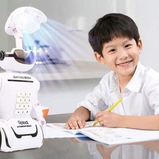 Интерактивная копилка «Робот» с лампой купить в Минске +375447651009