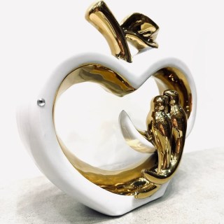 Интерьерная фигурка сувенир «Птички на яблоке» фото