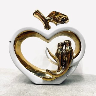 Интерьерная фигурка сувенир «Птички на яблоке» купить