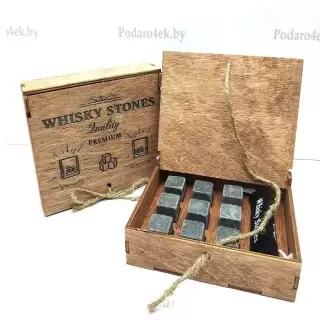 Камни для виски «WS» 9 штук, деревянная коробка Минск +375447651009