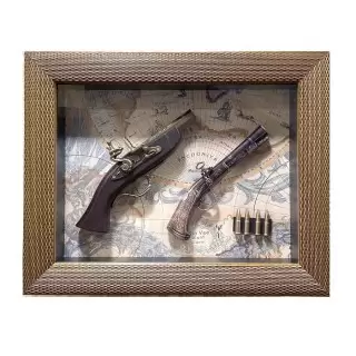 Картина с сувенирным оружием «Мушкеты и патроны» купить в Минске +375447651009