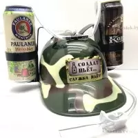 Каска для пива «Солдат пьет, служба идет!» Минск +375447651009