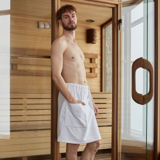 Килт мужской банный «White» 50х150 см купить