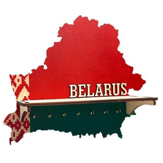 Ключница «Belarus Home» с полкой для мелочей и 7 крючками фото