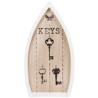 Ключница деревянная открытая «Лодка» цвет:бежевый Минск +375447651009