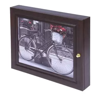 Ключница деревянная «Велосипед с цветами» купить в Минске +375447651009