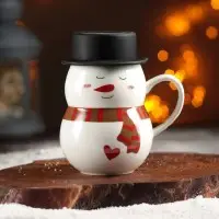 Кружка новогодняя «Снеговик в шляпе» микс купить в Минске +375447651009