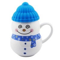 Кружка «Снеговичок» синяя шапка купить в Минске +375447651009