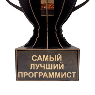 Кубок мини‑бар «Самый лучший программист» с рюмками фото