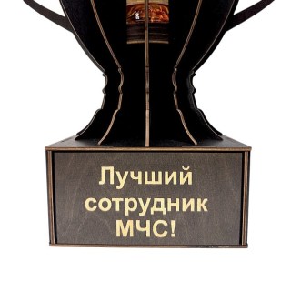 Кубок мини‑бар «Лучший сотрудник МЧС» с рюмками фото