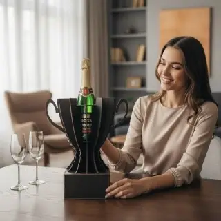 Кубок «Жанна, Ты — лучшая!»подставка под бутылку фото
