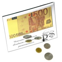 Купюра 500 Евро в рамке «Деньги обладают способностью размножаться» купить в Минске +375447651009
