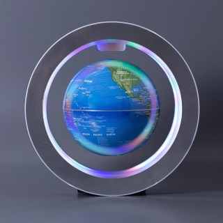 Левитирующий глобус со светящимся шаром «Terra» в круглой рамке Минск +375447651009
