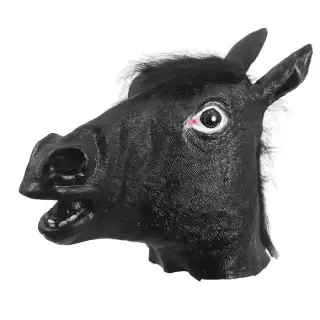 Маска лошади (коня) черная купить Минск +375447651009