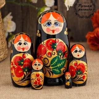 Матрешка «Землянички» 5 кукол купить в Минске +375447651009