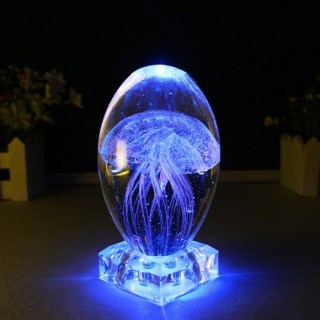 Медуза в стекле с подсветкой синяя Минск +375293335633