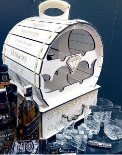 Мини-бар бочка Whisky «PREMIUM» с набором аксессуаров для виски белая Минск +375447651009