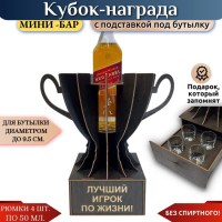 Мини‑бар Кубок «Лучший игрок по жизни!» с рюмками Минск +375447651009