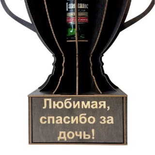 Мини‑бар Кубок «Любимая спасибо за дочь!» с рюмками фото
