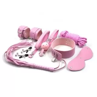Набор BDSM «Hot night» 7 предметов розовый 18+ купить в Минске +37544765009
