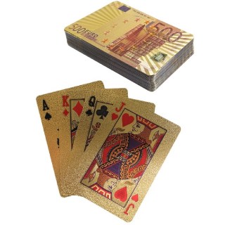 Набор игральных карт для покера «500 евро» gold Минск +375447651009