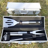 Набор инструментов для барбекю в чемодане «BBQ» 3 предмета Минск+375447651009