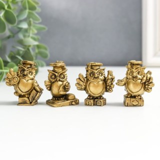 Набор интерьерных фигурок «Совушки» 4 шт купить