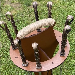Набор шампуров с кованной ручкой «PREMIUM» на деревянной подставке Минск +375447651009