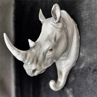 Настенная вешалка из полистоуна «Голова носорога» H-20 см. Минск +375447651009