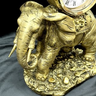 Настольные часы статуэтка «Слон на камне» цвет: золото H-31 см Минск +375447651009