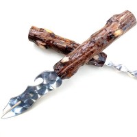 Нож-вилка для снятия мяса 6 в 1 «Пенек» с деревянной ручкой Минск +375447651009